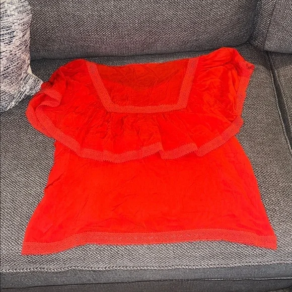 BB Dakota Bold Orangish Red Top​​ - Picture 8 of 8